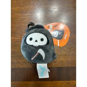 New with Tags Squishmallows Halloween Otto the Grim Reaper 3.5” Clip On Plush
